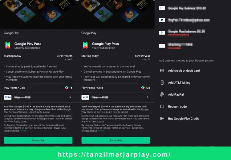 خطوات التسجيل في خدمة Google Play Pass :
